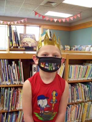 Adam Rick, 5, wears the crown he earned by completing the 1,000 Books before Kindergarten literacy program at the Reedsburg Public Library. Any child can start this free offering before they enter Kindergarten. Visit www.reedsburglibrary.org for more information. (Submitted photo)