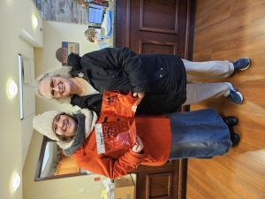 Diana Dalton and Danielle Deitelhoff of Unit 350 of the American Legion Auxiliary delivered Christmas gifts to veterans living in Reedsburg nursing homes. (Submitted photo)